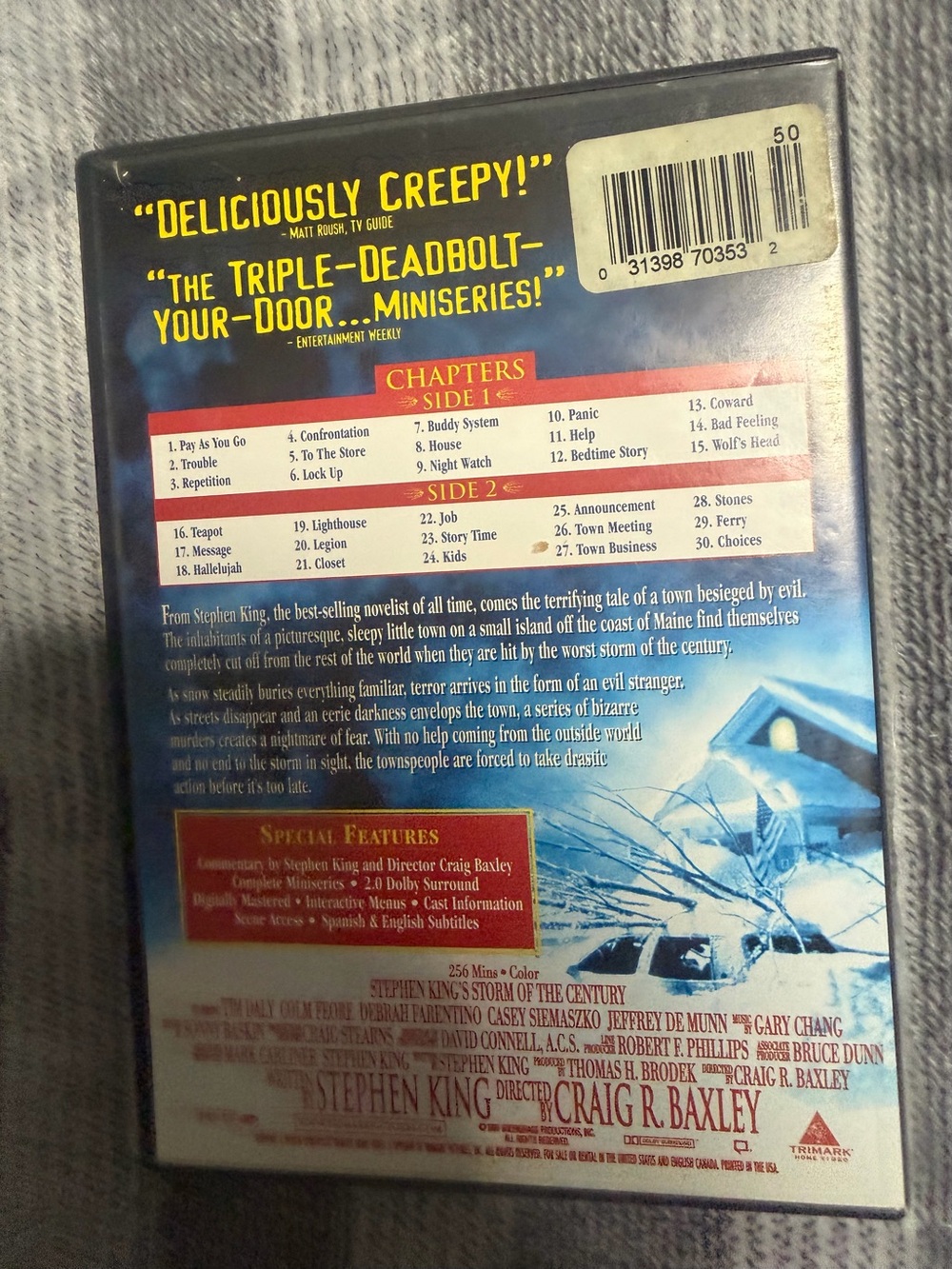 Stephen King’s Storm of The Century Miniseries DVD 1999 - Picture 2 of 3